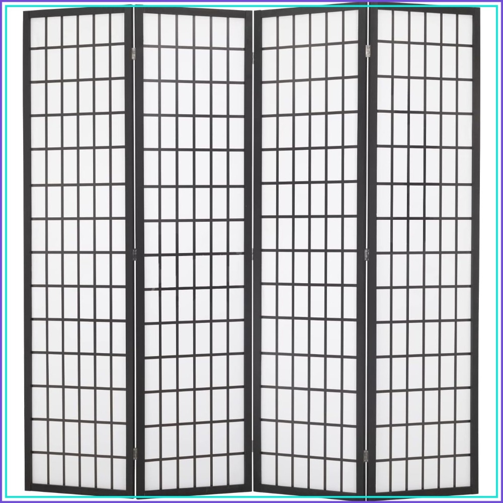 Shoji Screen Divider - 4 Panel Room Divider, 6Ft Folding