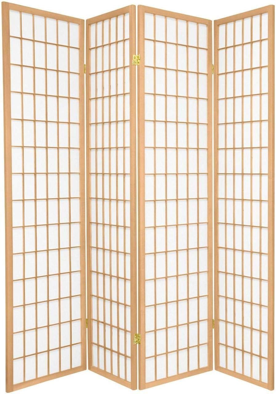 Japanese Style 4 Panels Wood S - Shoji Screen Divider บทวิจารณ์และราคา