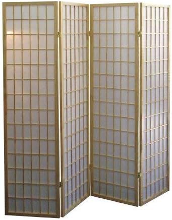 Japanese Style 4 Panels Wood S - Shoji Screen Divider บทวิจารณ์และราคา