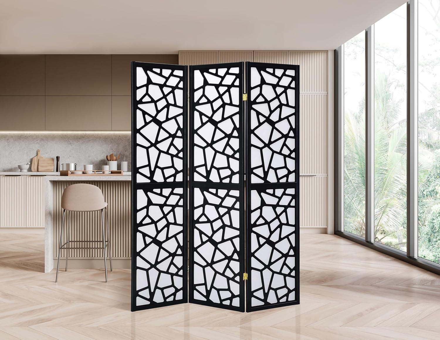 Japanese Style 3 Panels Wood S - Shoji Screen Divider บทวิจารณ์และราคา