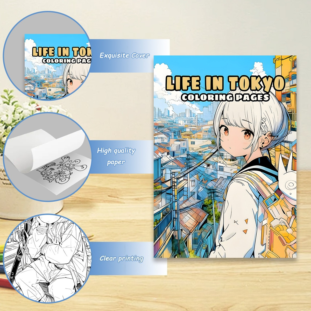 Life in Tokyo Coloring Book 24 - Japanese Lifestyle Books บทวิจารณ์และราคา