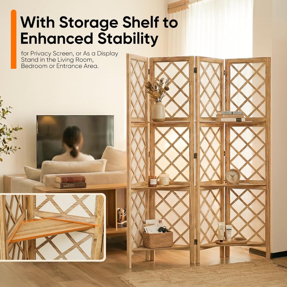 Japanese Room Divider with She - Shoji Screen Divider บทวิจารณ์และราคา