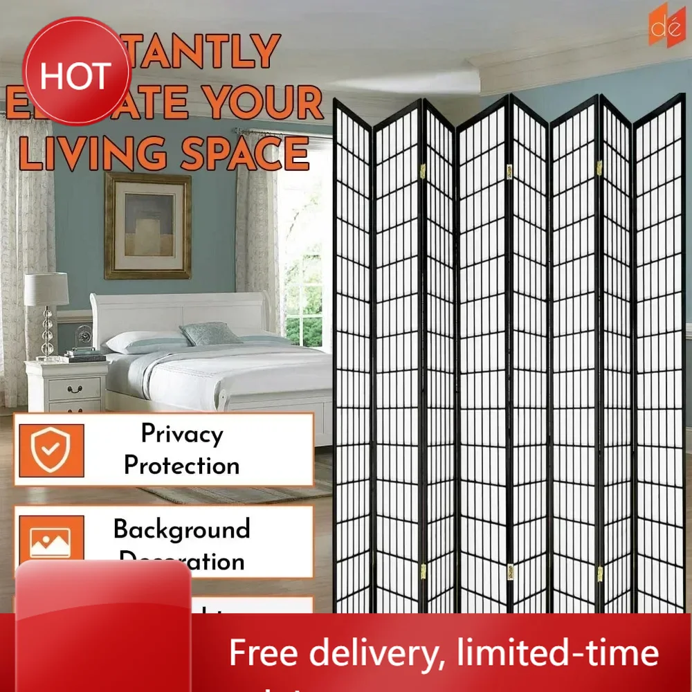 Hot sales8 Panels Room Divider - Shoji Screen Divider บทวิจารณ์และราคา