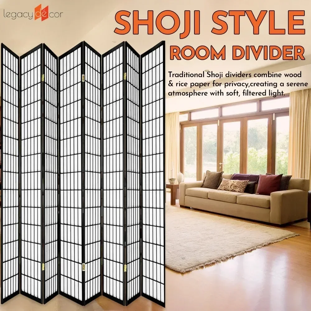 Hot sales8 Panels Room Divider - Shoji Screen Divider บทวิจารณ์และราคา