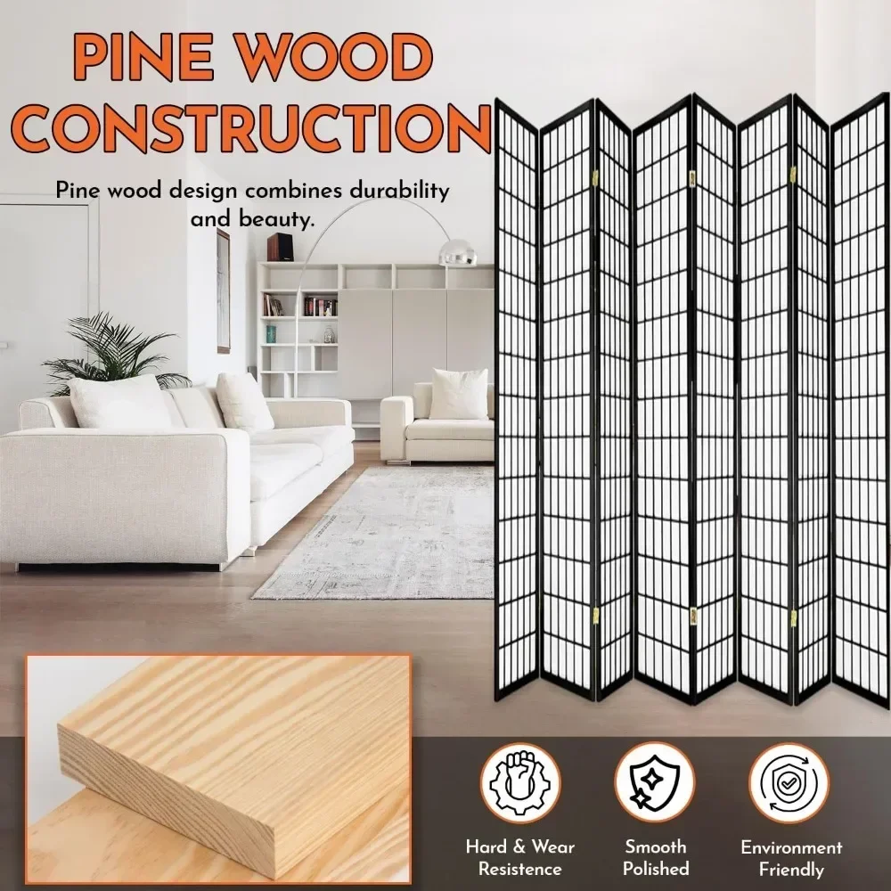Hot sales8 Panels Room Divider - Shoji Screen Divider บทวิจารณ์และราคา