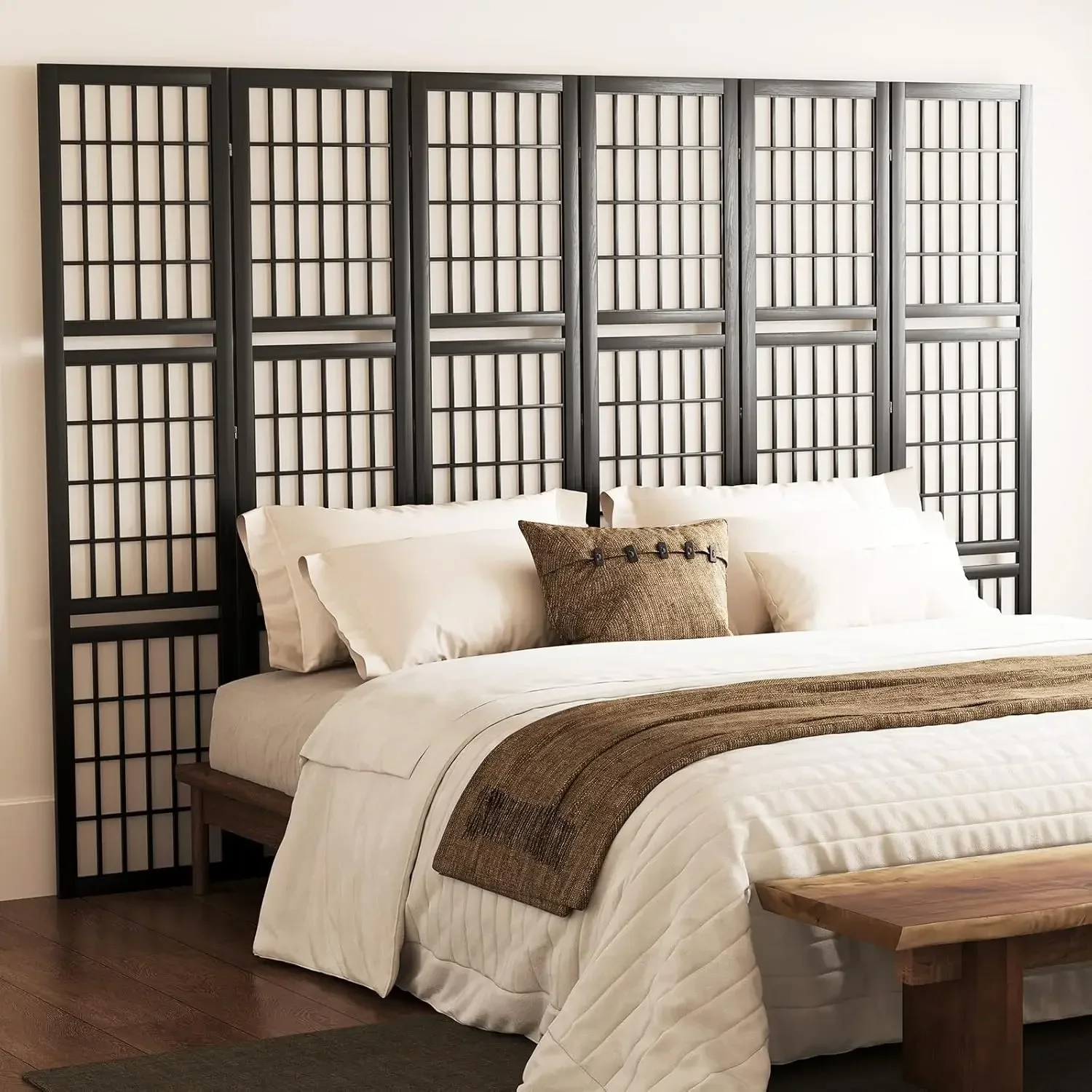 6 Panel 5.6ft Folding Portable - Shoji Screen Divider บทวิจารณ์และราคา