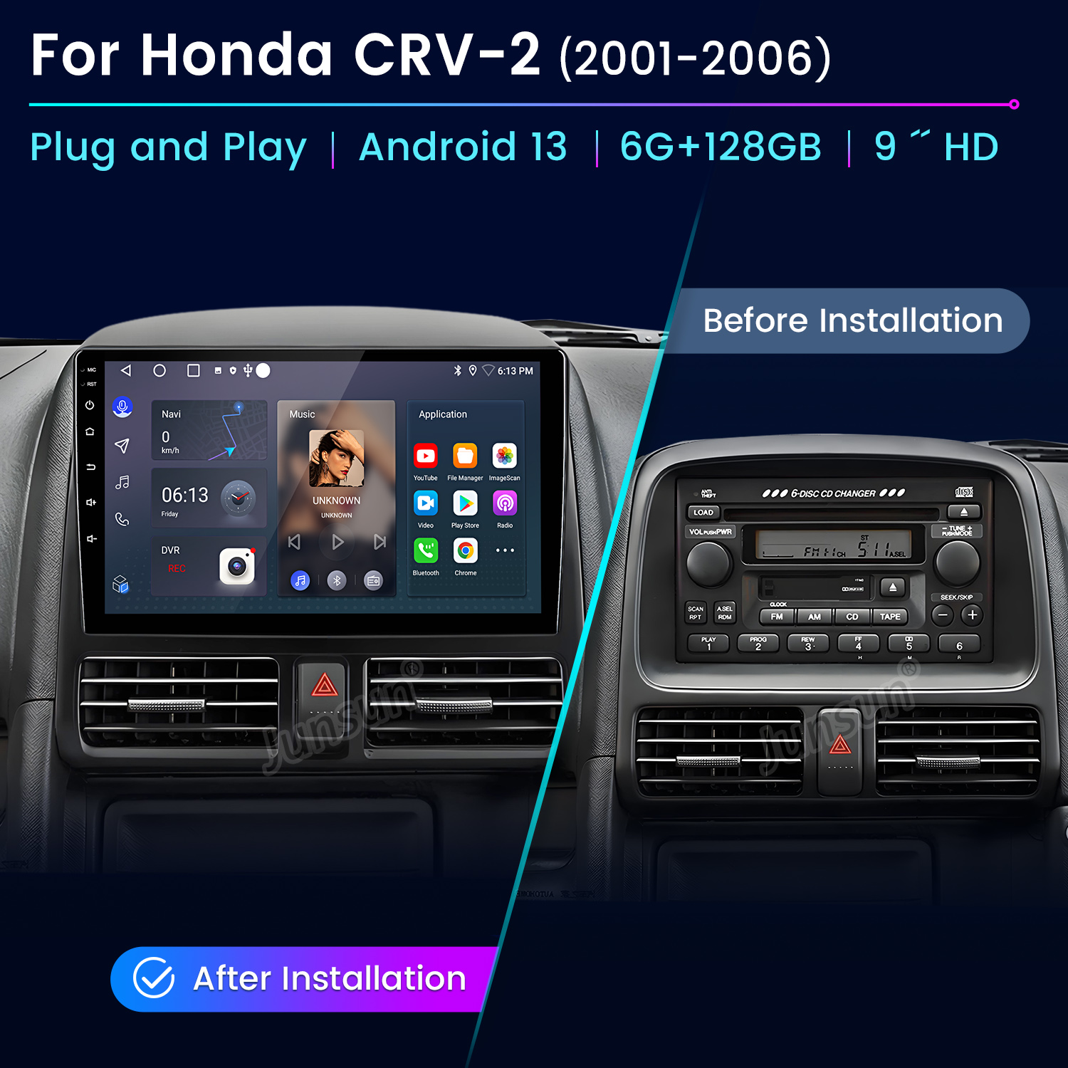 Junsun AI Voice Car Stereo Rad - Japanese Work Lifestyle บทวิจารณ์และราคา