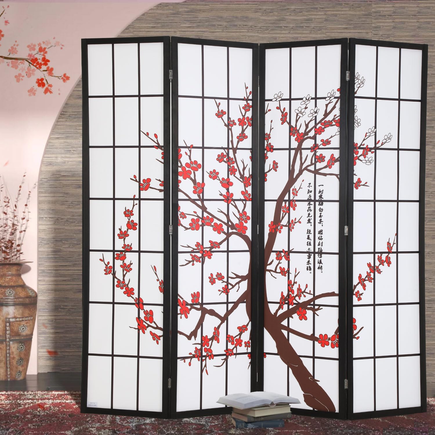4 Panel Shoji Screen Room Divi - Shoji Screen Divider บทวิจารณ์และราคา
