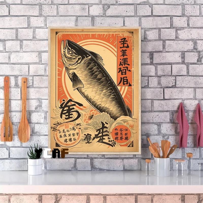 Vintage Japanese Food Poster C - Japanese Lifestyle And Food บทวิจารณ์และราคา