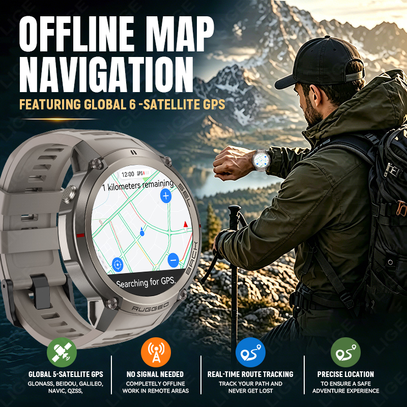 LIGE NEW GPS Offline Map Sport - Japanese Man Lifestyle บทวิจารณ์และราคา