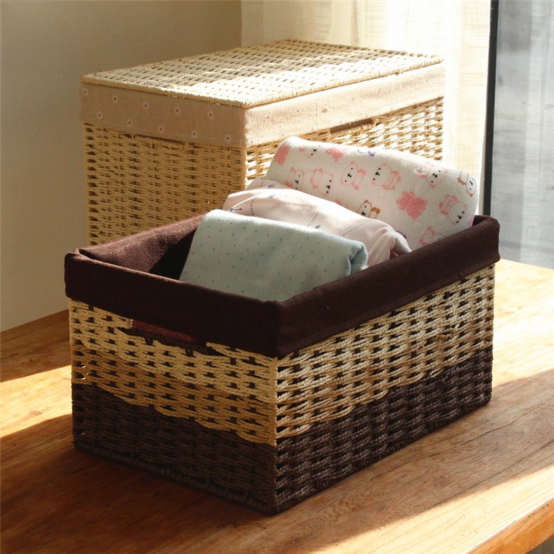 Rattan Woven Desktop Storage B - Japanese Lifestyle Items บทวิจารณ์และราคา