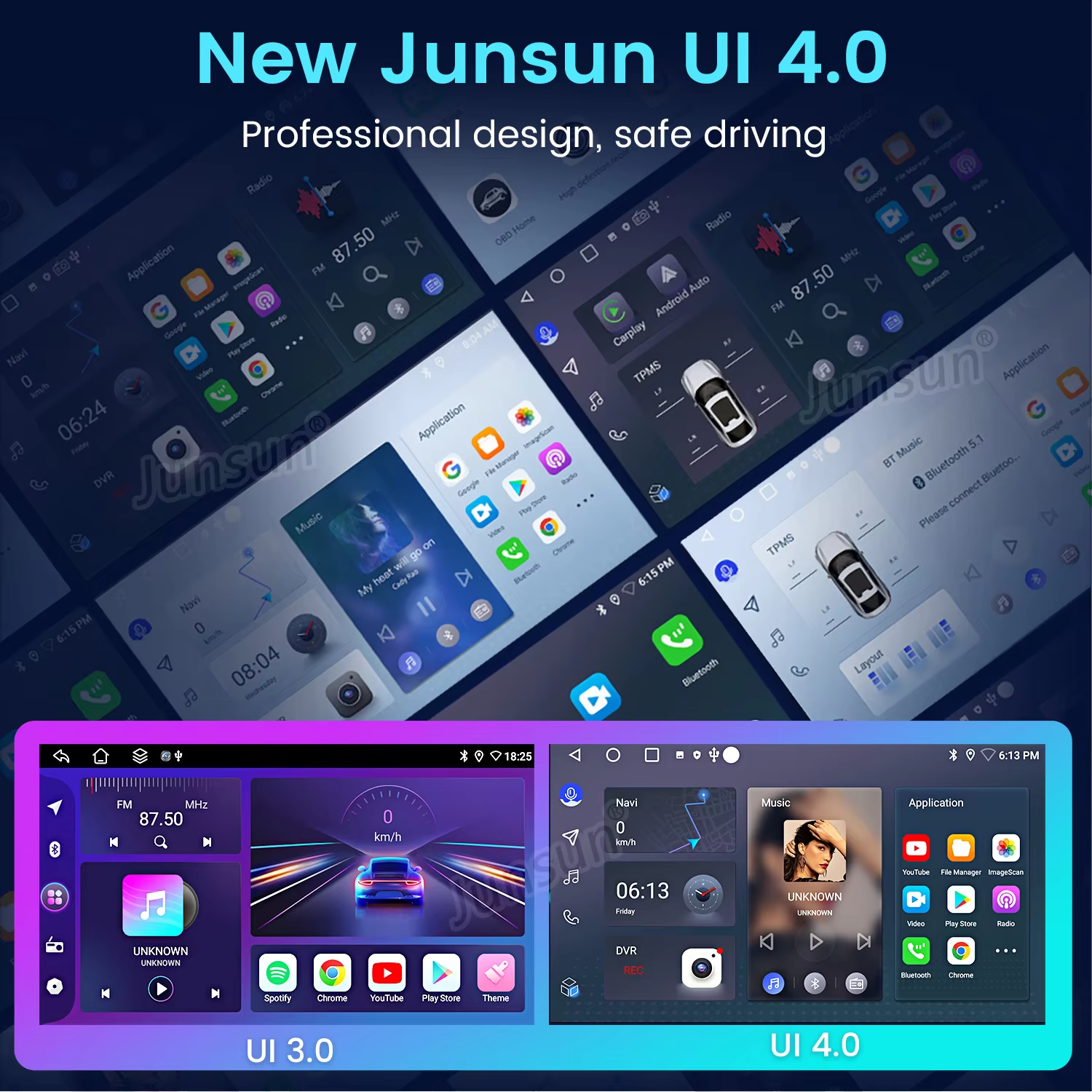 Junsun AI Voice Car Stereo Rad - Japanese Work Lifestyle บทวิจารณ์และราคา