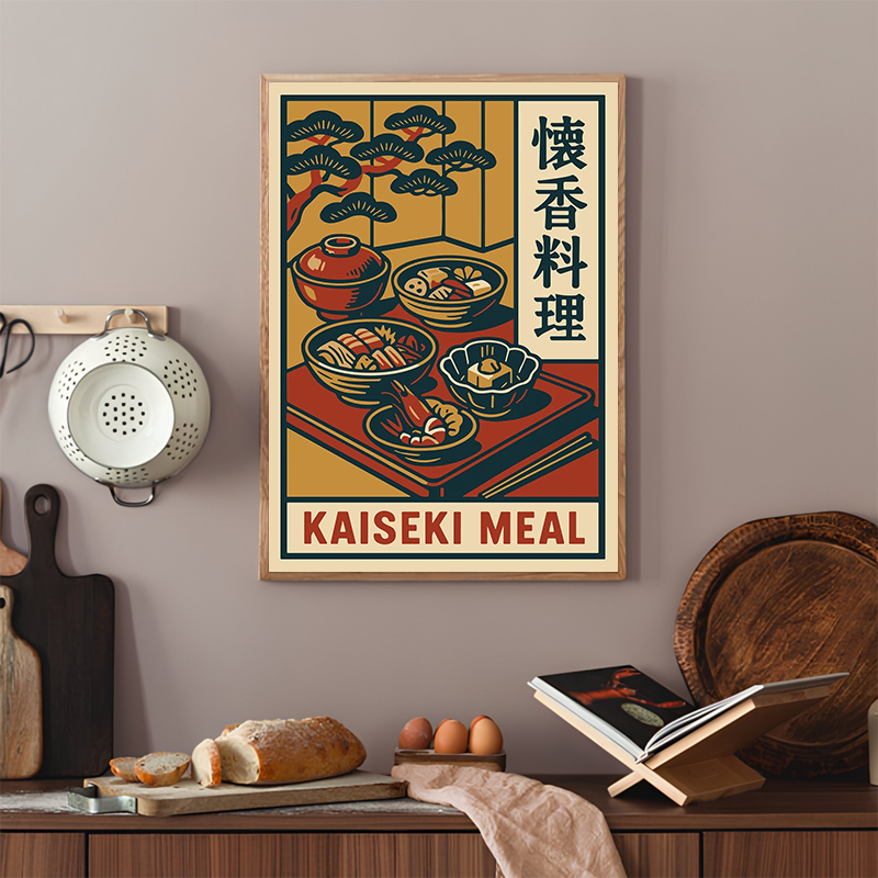 Vintage Style Japanese Food Po - Japanese Lifestyle And Food บทวิจารณ์และราคา