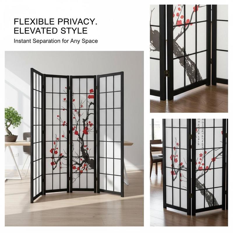 Japanese Shoji Screen 6 Panel  - Shoji Screen Divider บทวิจารณ์และราคา