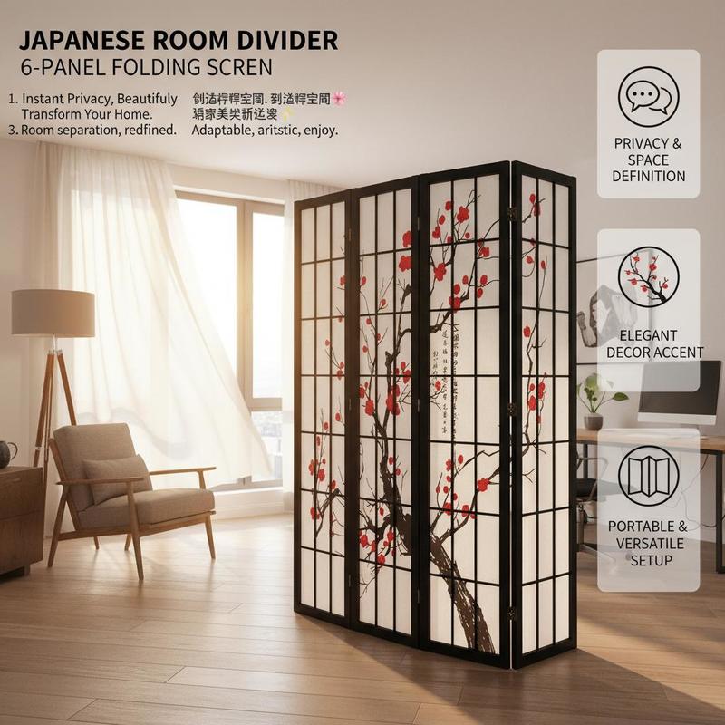 Japanese Shoji Screen 6 Panel  - Shoji Screen Divider บทวิจารณ์และราคา