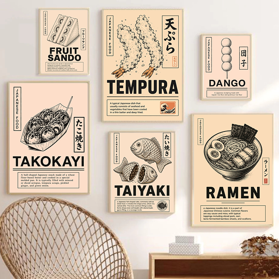 Japanese Street Food Poster Vi - Japanese Lifestyle And Food บทวิจารณ์และราคา