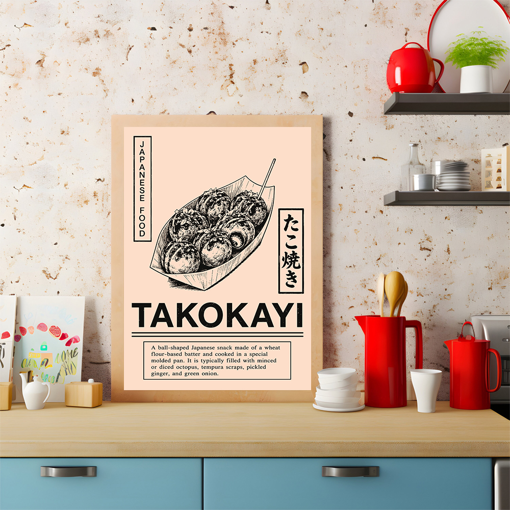 Japanese Street Food Poster Vi - Japanese Lifestyle And Food บทวิจารณ์และราคา