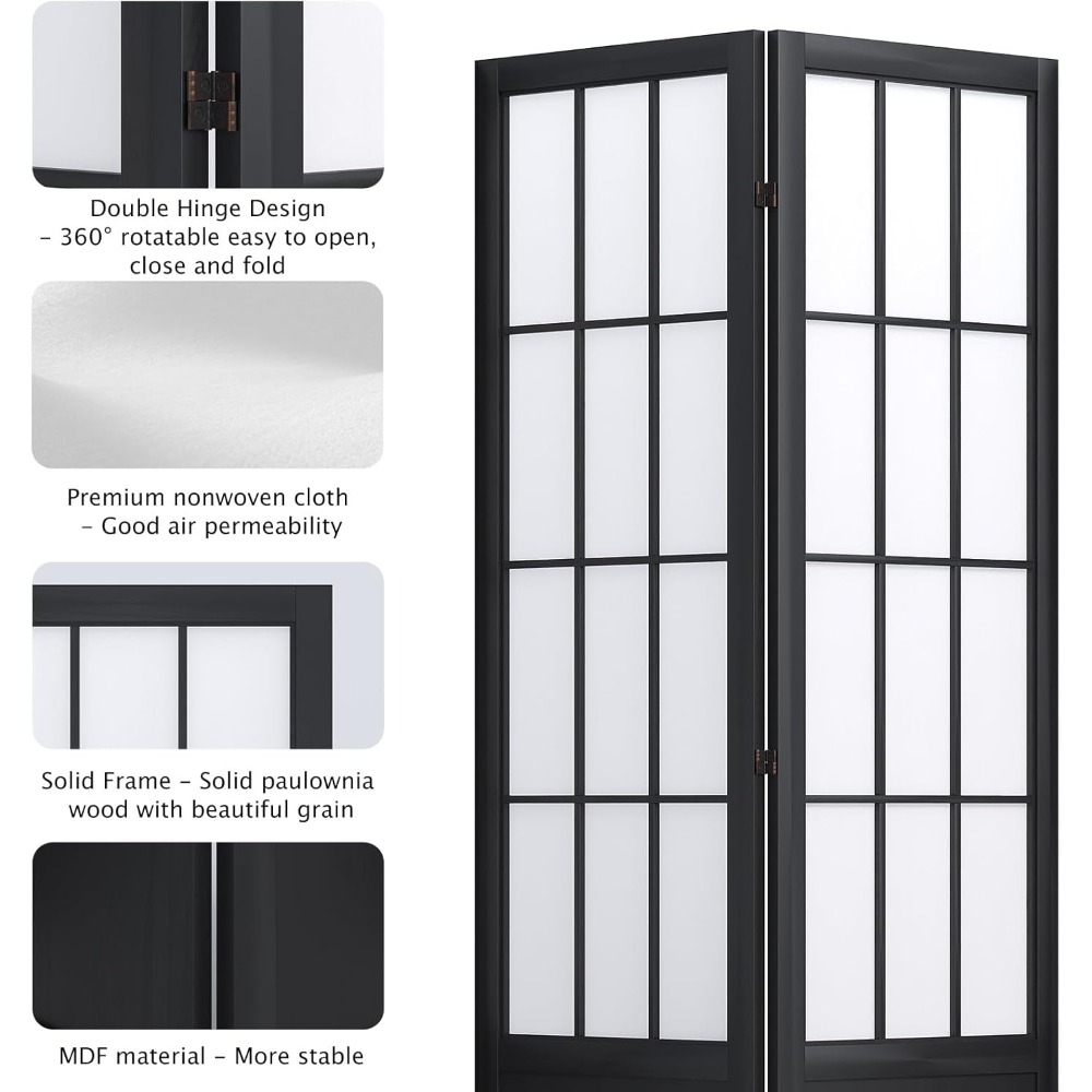 Room Divider and Folding Porta - Shoji Screen Divider บทวิจารณ์และราคา
