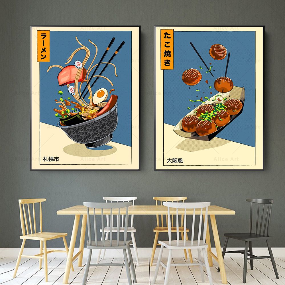 Japanese Style Poster Kitchen  - Japanese Lifestyle And Food บทวิจารณ์และราคา