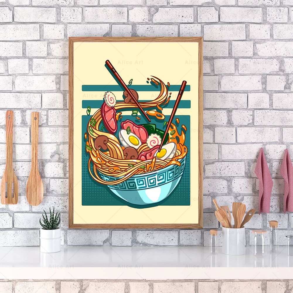 Japanese Style Poster Kitchen  - Japanese Lifestyle And Food บทวิจารณ์และราคา