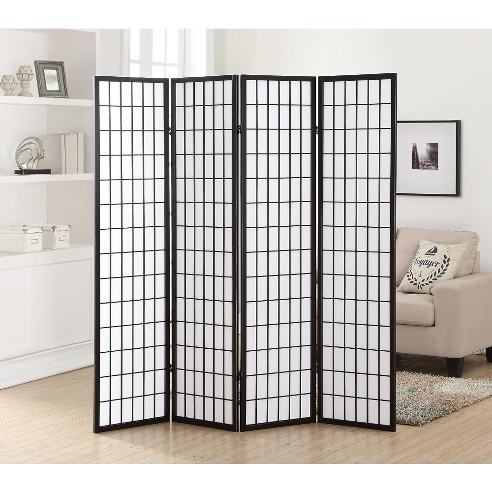 4-Panel Shoji Room Divider Scr - Shoji Screen Divider บทวิจารณ์และราคา