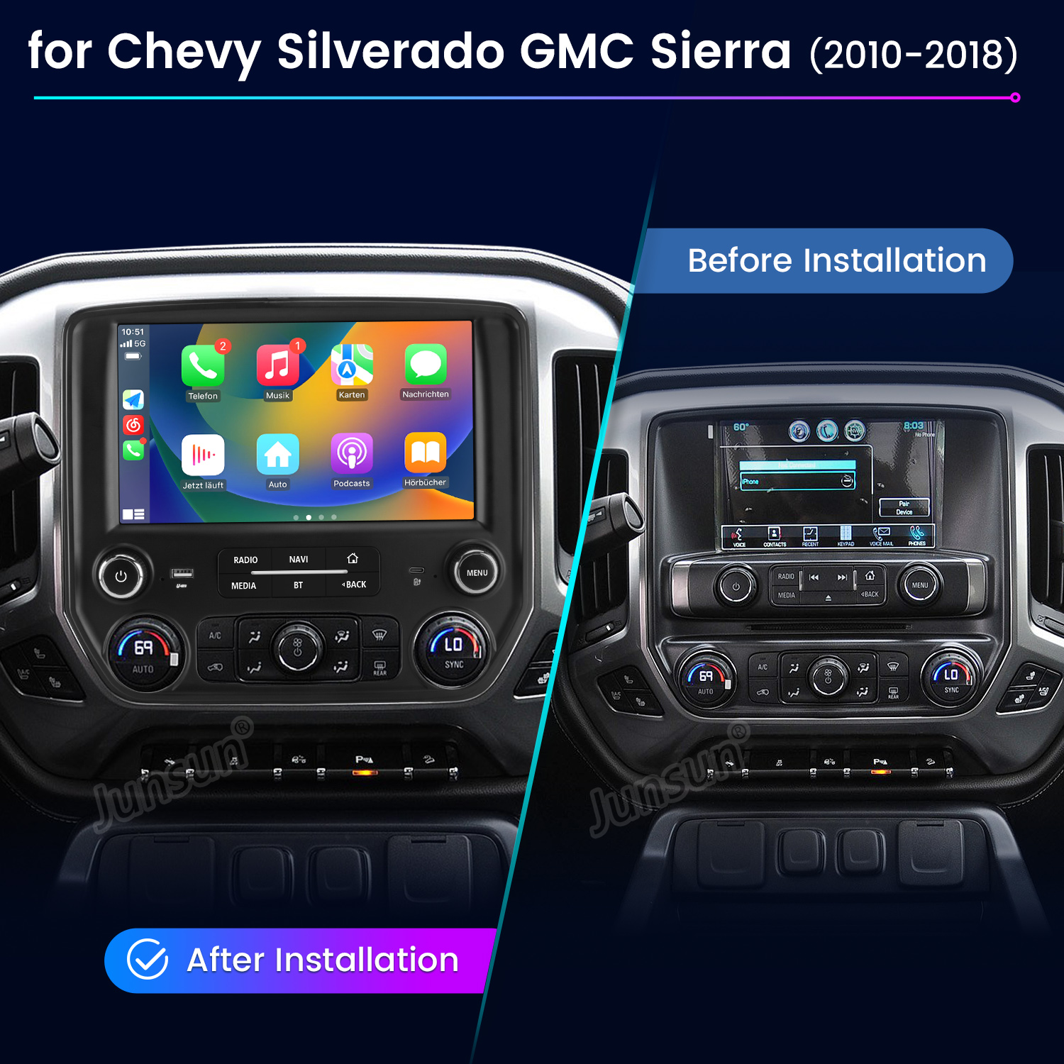 Junsun AI Voice Car Stereo Rad - Japanese Work Lifestyle บทวิจารณ์และราคา